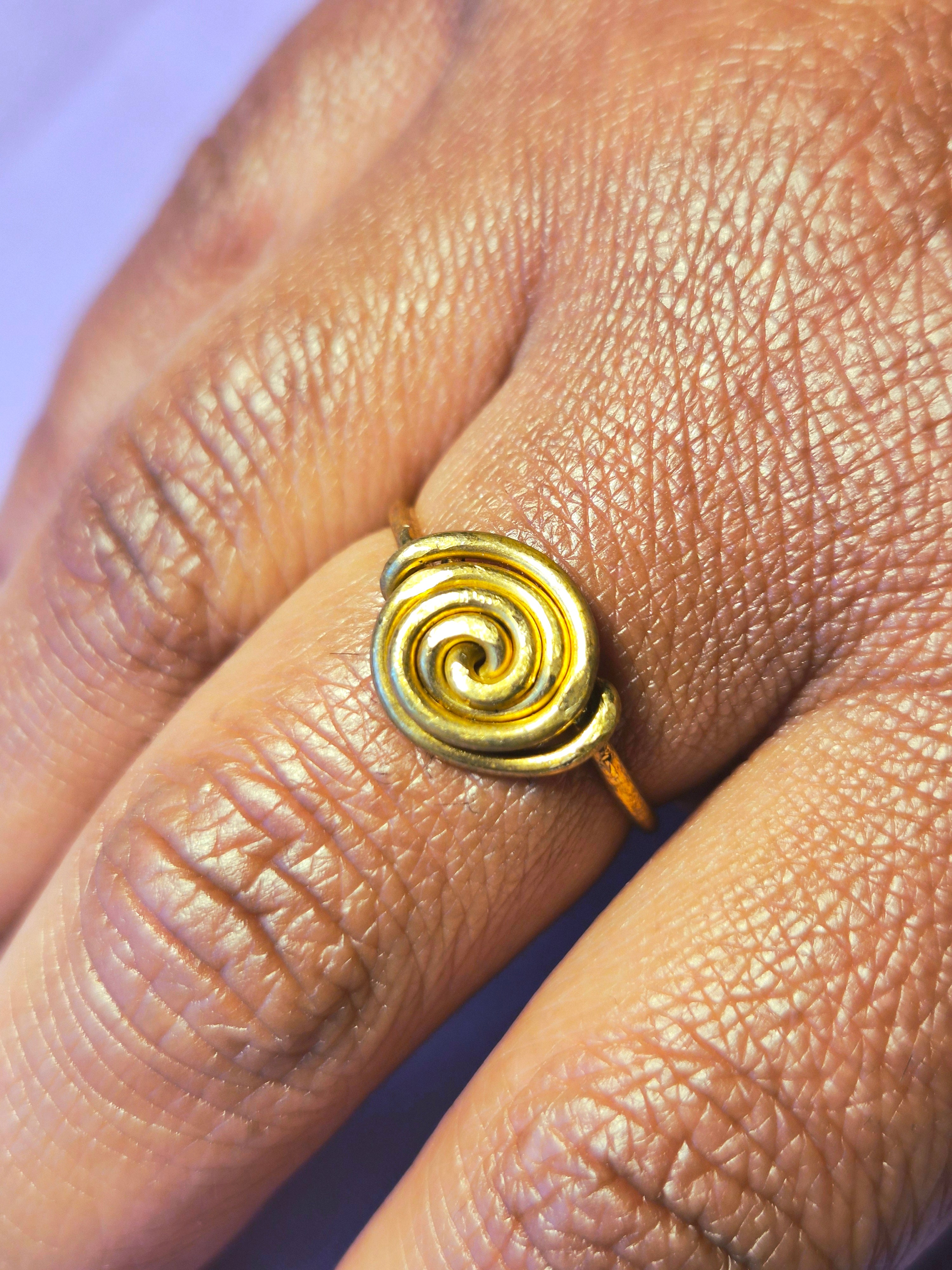 Wire Wrapped Rose Ring