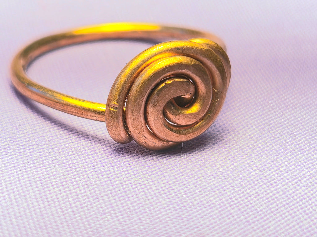 Wire Wrapped Rose Ring