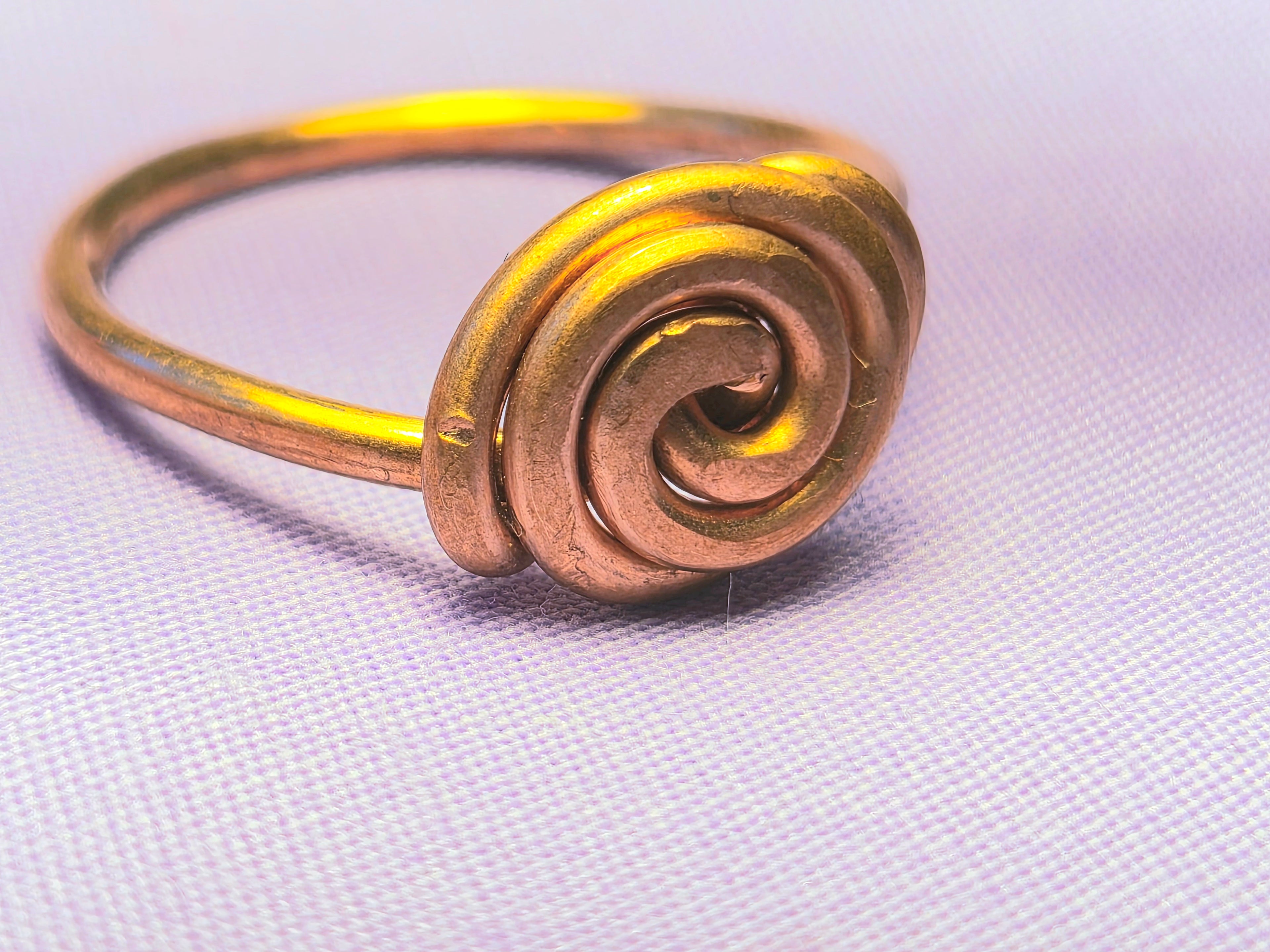 Wire Wrapped Rose Ring