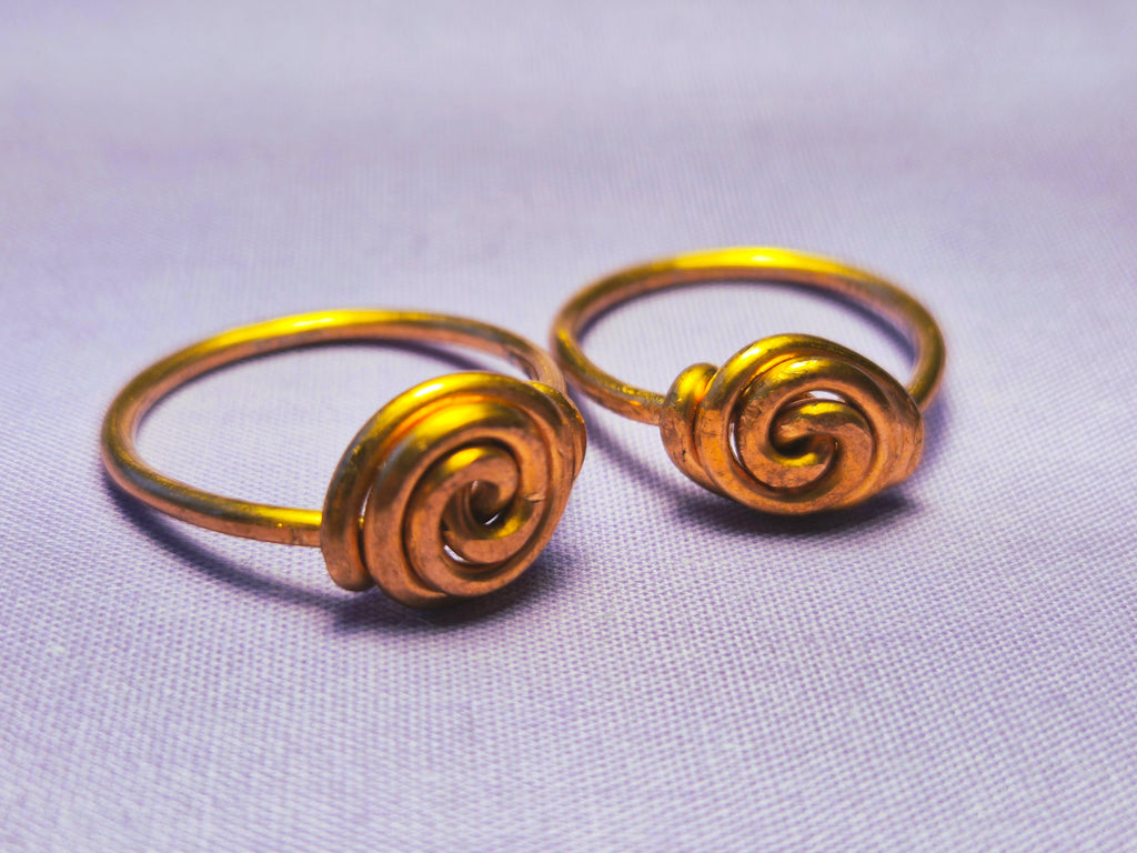 Wire Wrapped Rose Ring