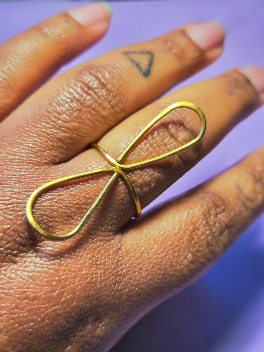 Wire Wrapped 'Ankh' Ring