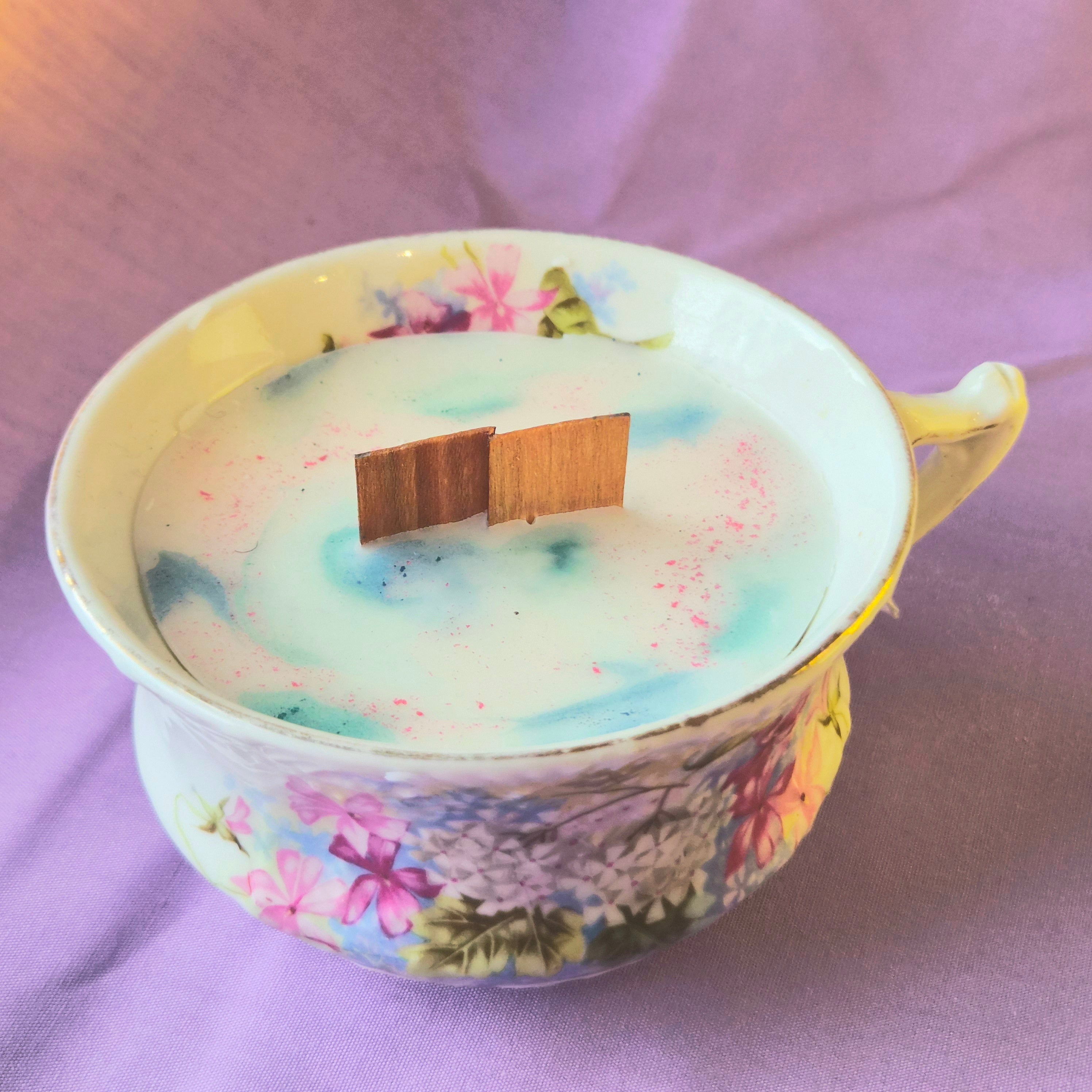 Saturday Morning Vintage Teacup Candle