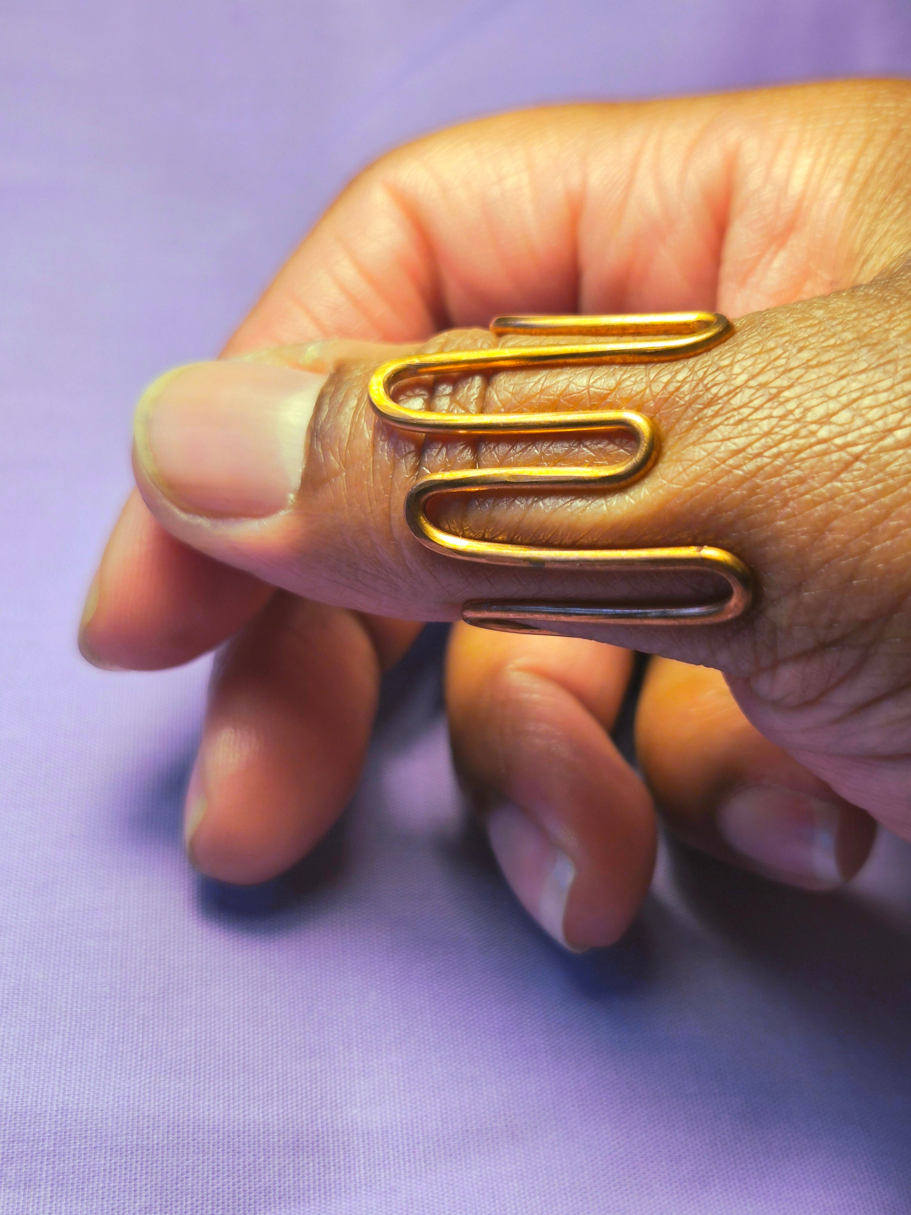 Wire Wrapped Chappal Ring