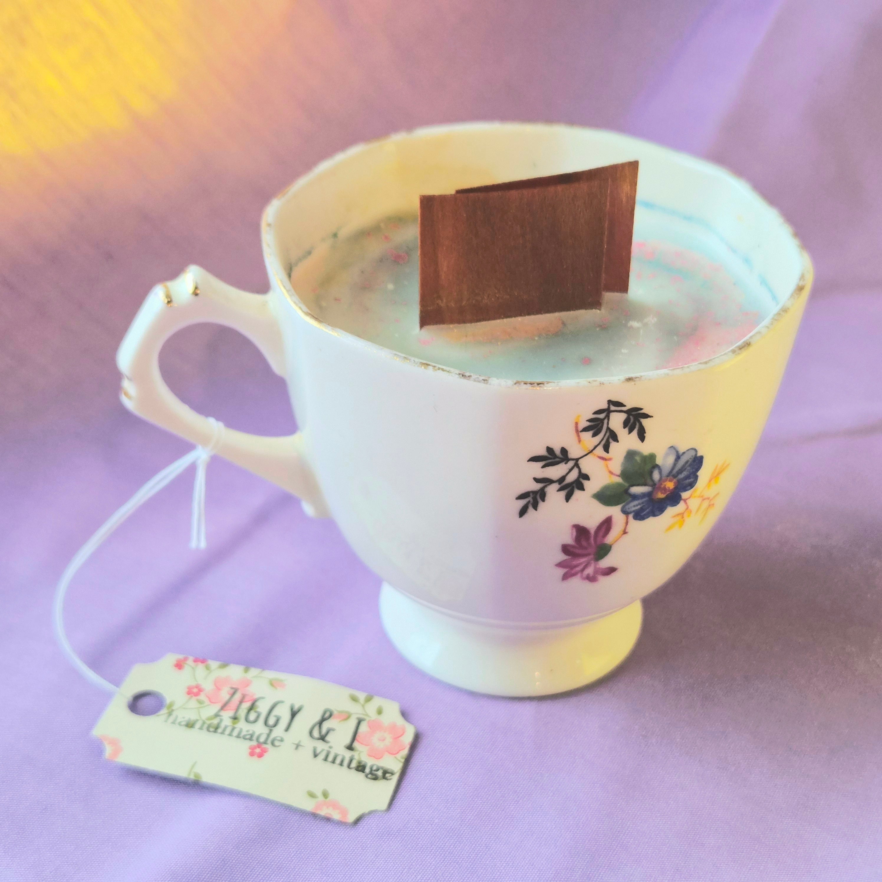 Saturday Morning Vintage Teacup Candle