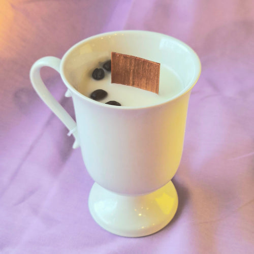 Cafe Latte Vintage Teacup Candle