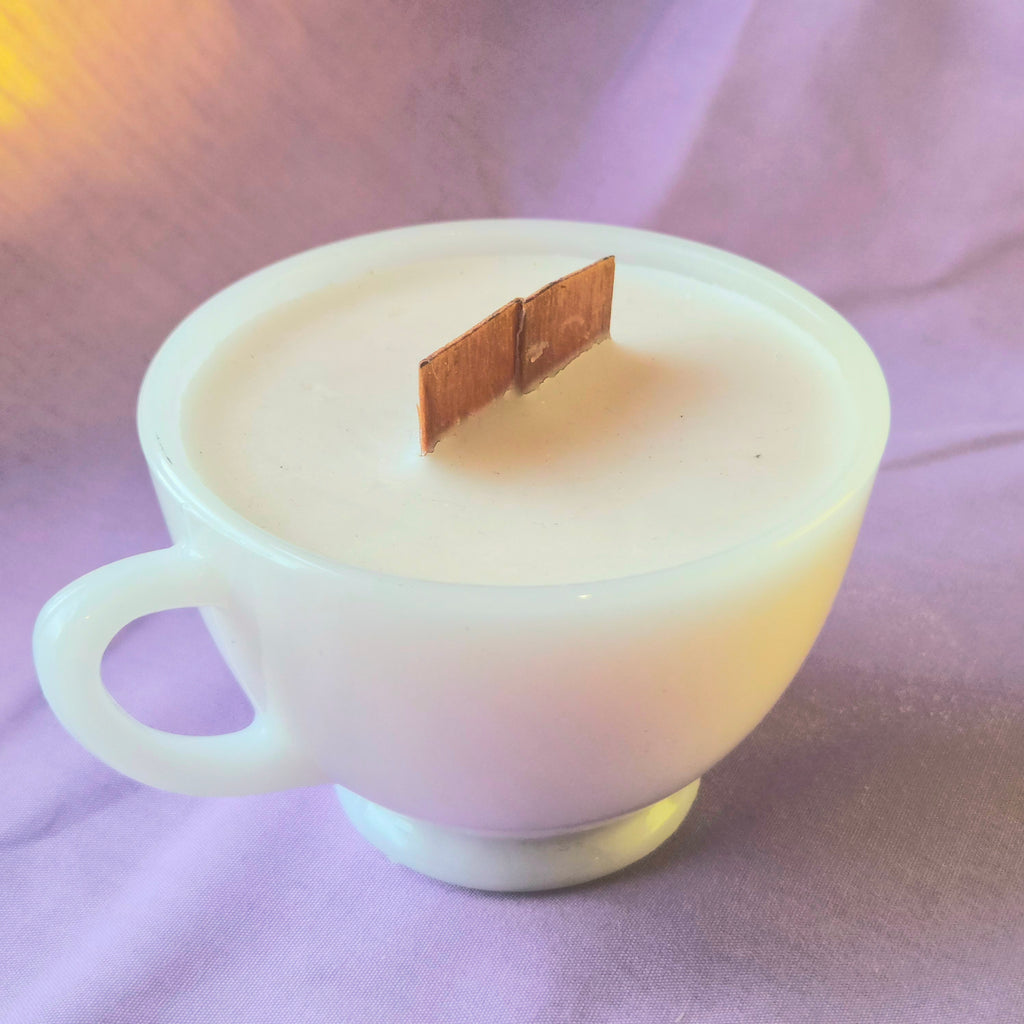 Cherry Blossom Vintage Teacup Candle