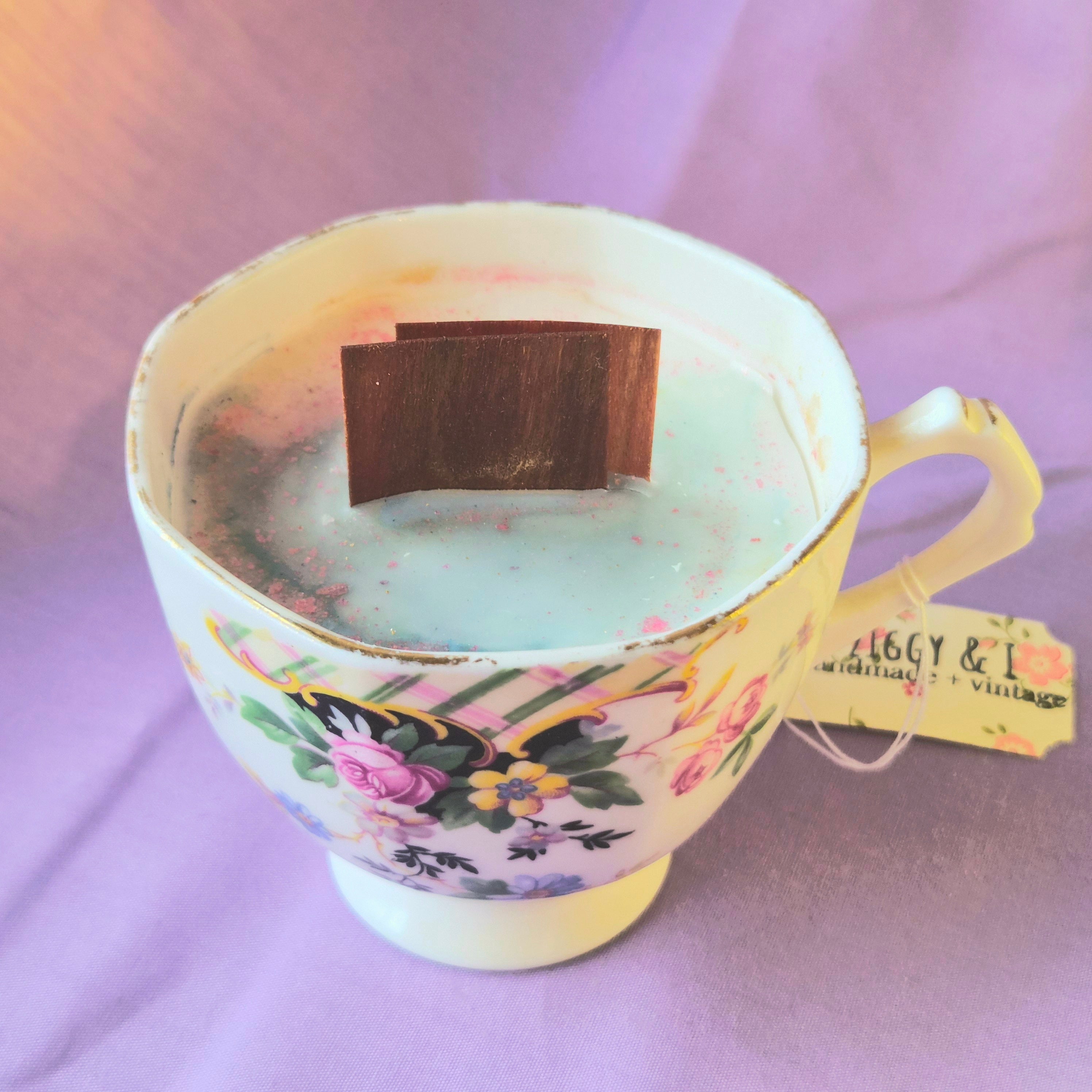 Saturday Morning Vintage Teacup Candle