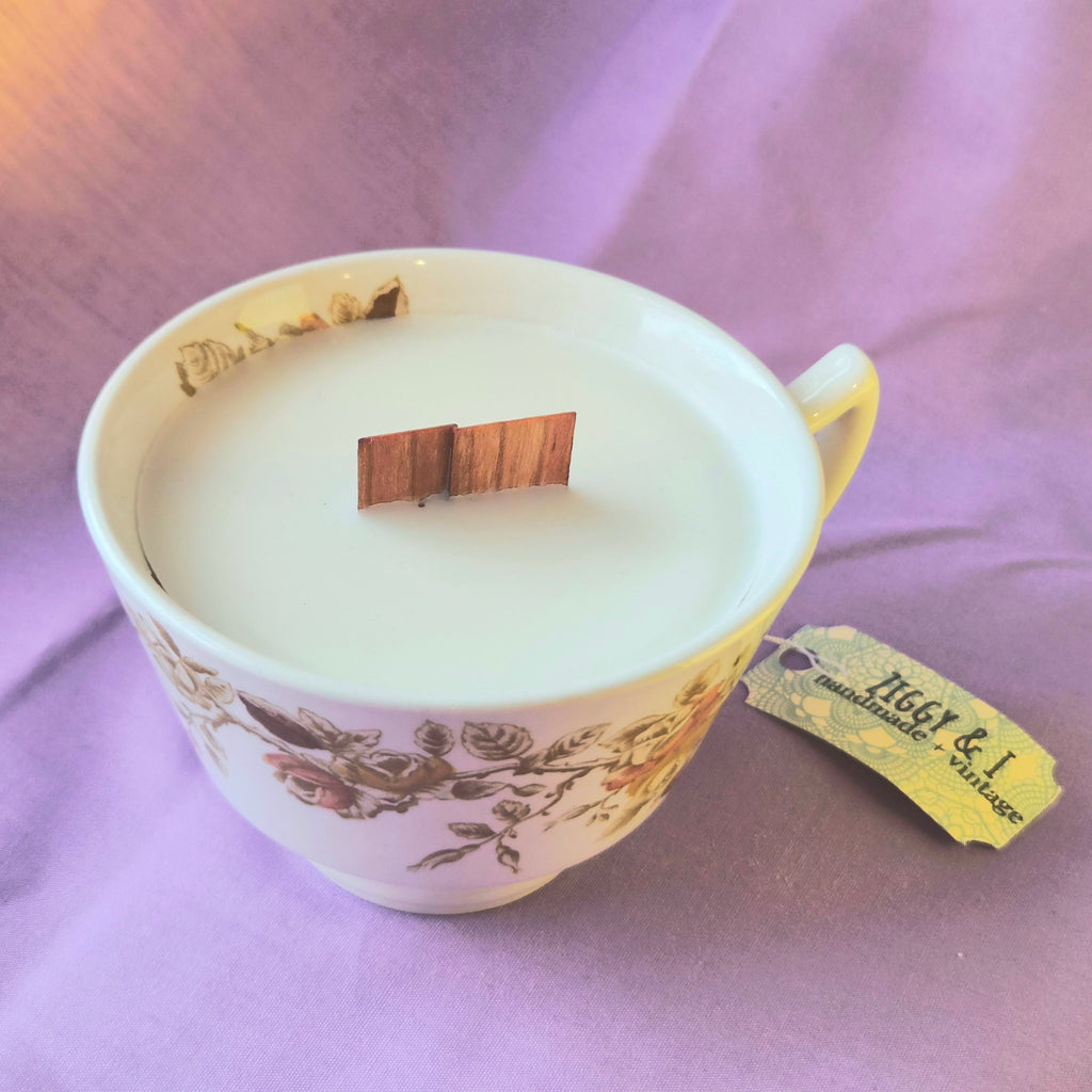 Fireside Vintage Teacup Candle