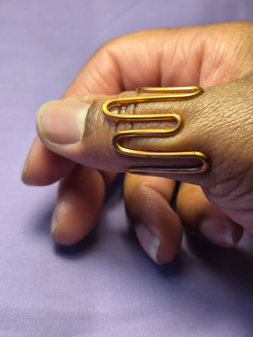 Wire Wrapped Chappal Ring