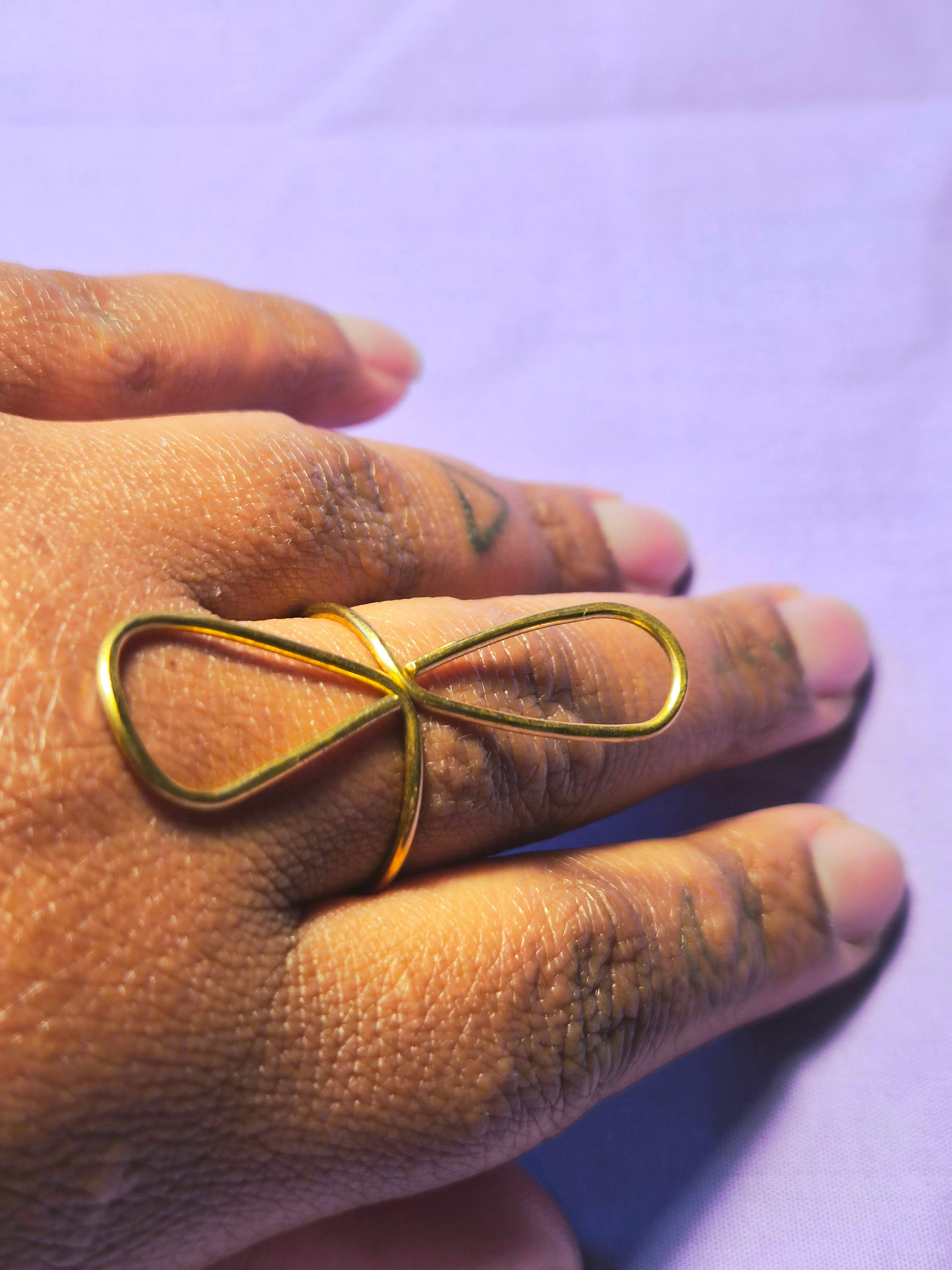 Wire Wrapped 'Ankh' Ring
