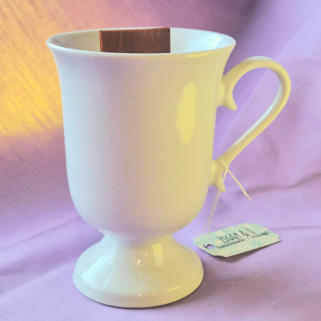 Cafe Latte Vintage Teacup Candle